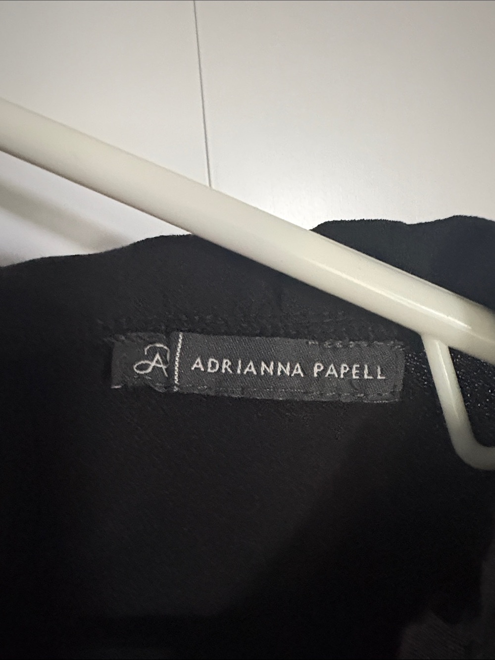 Adrianna Papell Black Smocked-Yoke Blouse - Picture 2 of 3
